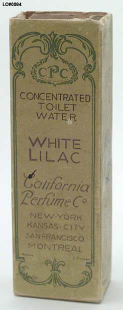 California Perfume Company's White Lilac Concentrated Toilet Water was