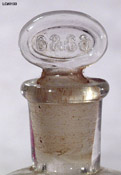 Detail of stopper on Colgate Cashmere Bouquet perfume bottle