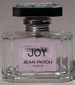 Photo of bottle of 'Eau de Joy' perfume